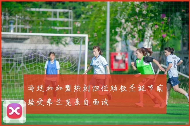 海廷加加盟热刺担任助教圣诞节前接受弗兰克亲自面试